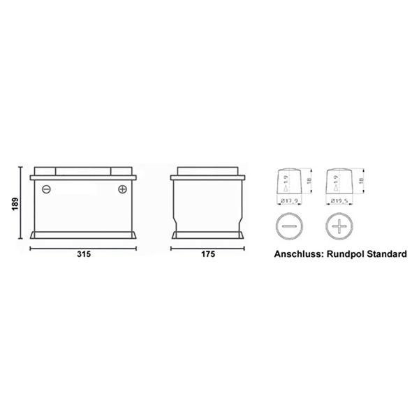Preview: Lithium Batterie Standard, 100Ah